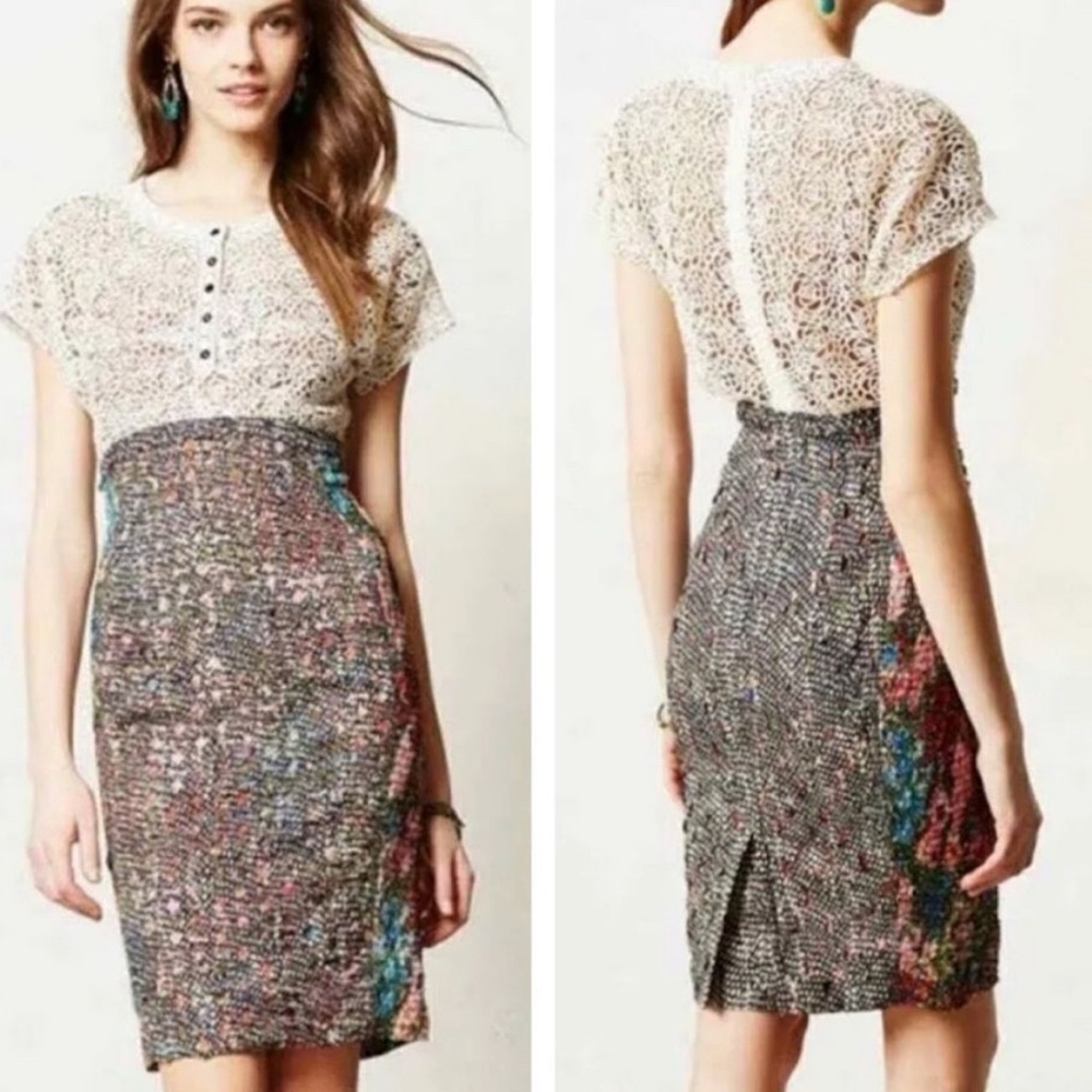 Anthropologie Byron Lars Beguile Lace Dress